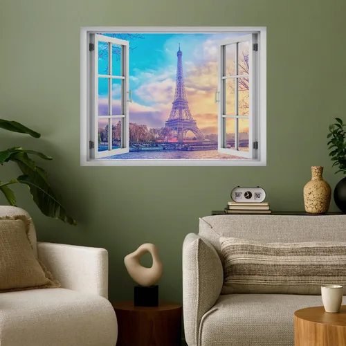 Vista 14 de wall26 Vinilo mural de pared extraíble – ANSE Lazio Beach en la isla Praslin en Seychelles - Decoración de pared creativa de ventana – 24 x 32