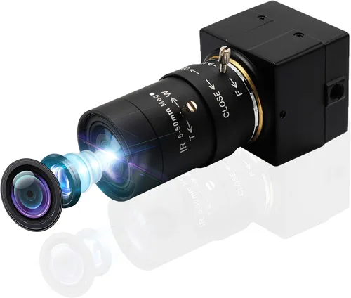 Vista 10 de SVPRO Cámara web USB 1080P HD con lente de zoom de 2.8 a 0.472 in, cámara web de enfoque manual para computadora, cámara H.264 de poca luz