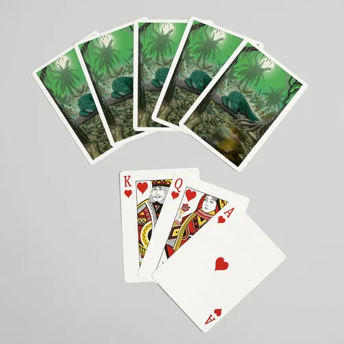 Vista 7 de Lantern Press Alligator in Swamp (52 cartas de juego, baraja de cartas de tamaño póquer con comodines)