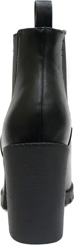 Vista 2 de Soda Glove - Botines con suela con ranuras, elástico lateral y tacón grueso