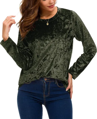 Vista 3 de Camiseta de terciopelo vintage para mujer