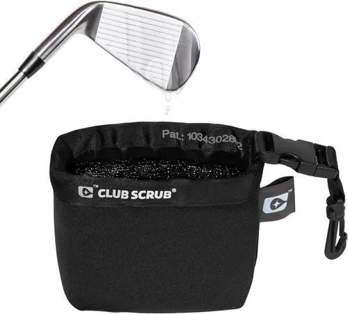 Vista 8 de Club Scrub Bolsa de limpieza para palos de golf y pelotas de golf, forro impermeable con tecnología de cara limpia, clip desmontable, lavable a