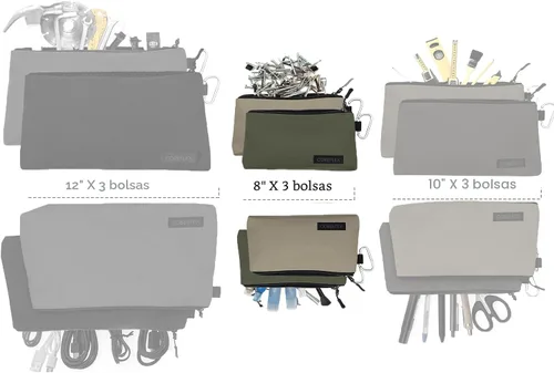 Vista 5 de COREFLEX Bolsa de herramientas premium con cremallera, bolsa de herramientas pequeña, bolsa de almacenamiento multiusos, bolsa de herramientas