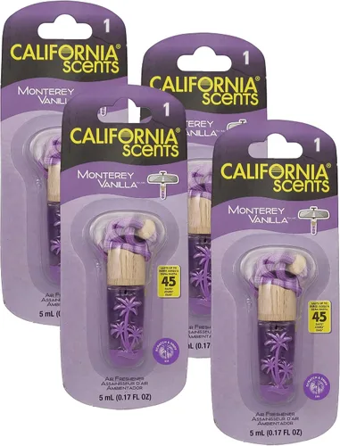 Vista 11 de California Scents Ambientadores colgantes, collar de vial colgante, ambientador colgante para automóvil y eliminador de olores para olores fuertes
