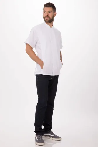 Vista 4 de Chef Works Abrigo de chef Bristol Signature Series para hombre