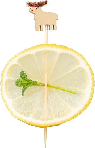 Vista 34 de Restaurantware Brochetas de bambú de 6 pulgadas, 1000 palillos de alimentos desechables, hamburguesas integradas, dibujos animados, sostenibles
