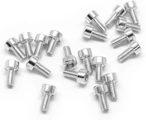 Vista 5 de 20pcs M3x6mm Tornillos de cabeza de zócalo 6063 Aluminio Hex Socket (Anodized Colors) (negro)