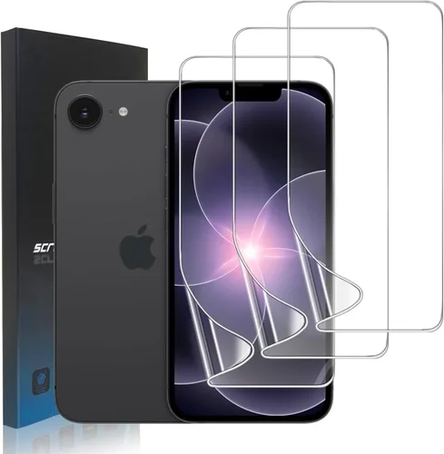 Vista 8 de Paquete de 3 protectores de pantalla de película de hidrogel para iPhone 13/iPhone 13 Pro, protector de pantalla de TPU suave HD para iPhone 13/13
