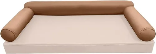 Vista 2 de *Solo funda* Funda de almohada estilo 6 para cuna de 50 x 8 pulgadas, funda de almohada con ribete acanalado AD104