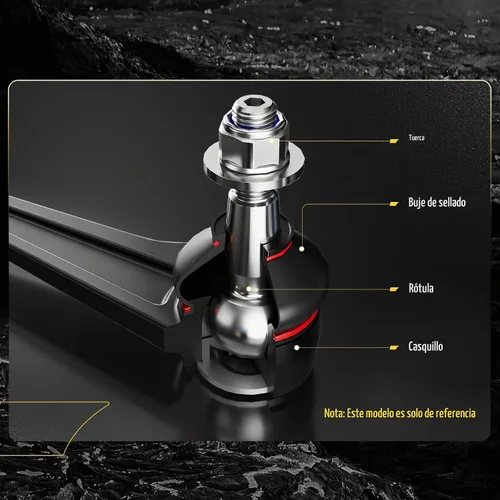 Vista 5 de TUCAREST K621949 K621950 (Par) Brazo de Control Inferior Delantero y Conjunto de Junta Esférica Compatible con VW Jetta 2011-2018 con Sedán de 4