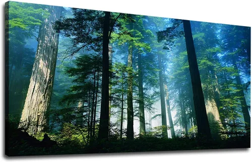 Vista 8 de yearainn Lienzo grande para pared, diseño de lancha y lago azul, puesta de sol con agua clara, cuadro moderno, naturaleza, paisaje, arte