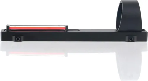 Vista 3 de Mira de punto rojo de 1 x 28 pulgadas, alcance óptico ligero para deportes al aire libre, táctica de fibra óptica roja totalmente revestida
