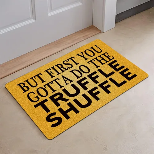Vista 4 de FunXiLin Divertido tapete de bienvenida (23.6 x 15.7 pulgadas) tapete antideslizante de regalo personalizado para decoración del hogar en puerta