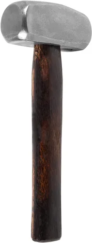 Vista 9 de Martillo de herrero 0000811-1000 Herramienta profesional de forja para metales con patrón sueco, cara redonda y cuadrada, pein cruzado, martillo