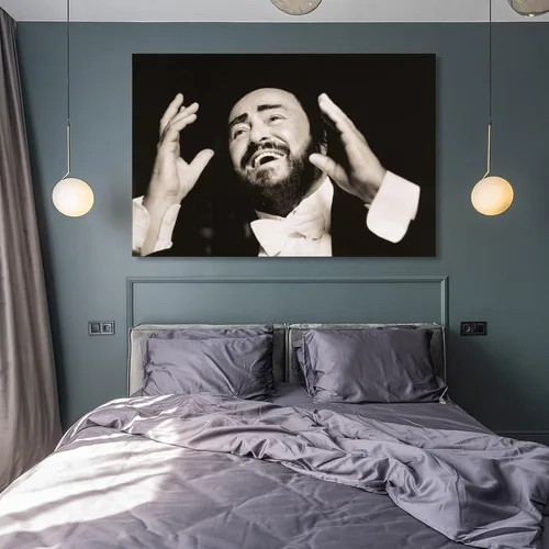 Vista 8 de Luciano Pavarotti - Póster artístico de tenor del mundo, 4 habitaciones, póster estético impreso, pintura de pared, pósteres de lienzo, regalos