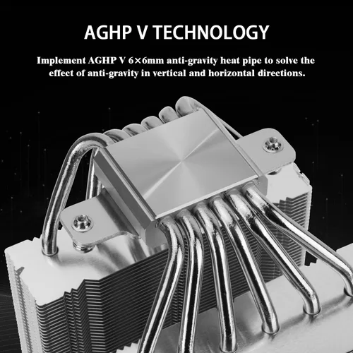 Vista 2 de Thermalright Royal Knight 120 SE - Enfriador de aire para CPU, refrigeración con disipador de calor de torres duales, enfriador de CPU de 6 tubos