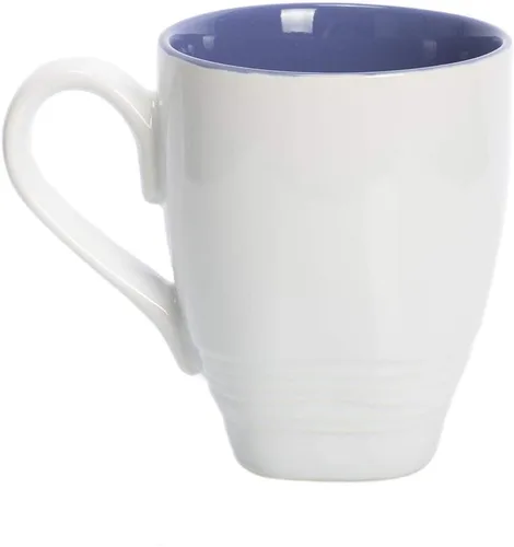 Vista 3 de Dean Crouser colección de taza de porcelana con diseño de acuarelas, Azul