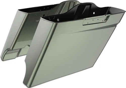 Vista 82 de Alforjas extendidas para Harley Touring Street Glide, Electra Glide, Road Glide 2014-2023 (whisky ámbar)