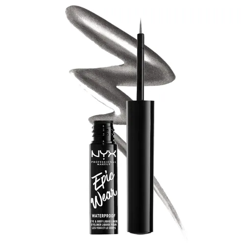 Vista 9 de NYX PROFESSIONAL MAKEUP Epic Wear - Delineador líquido de larga duración, impermeable, color negro