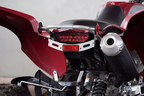 Vista 7 de Luces traseras LED ahumadas de freno para Raptor, luz trasera de freno para Yamaha Raptor 700R 700 2006-2018 / YFZ450R YFZ450X YFZ 450R 450X 450X