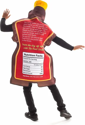 Vista 5 de Disfraz de Halloween para parejas de jarabe de arce y waffles - Divertidos trajes de comida