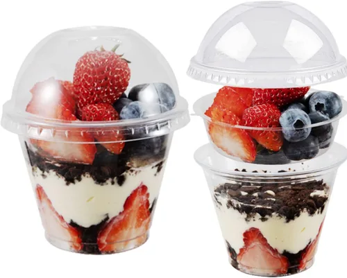 Vista 7 de Artpreti Vasos de plástico transparente de 12 onzas con tapas sin popote, tazas de café de plástico desechables con tapas, tazas para café helado