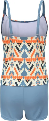 Vista 2 de Traje de baño tankini de dos piezas para niñas con pantalones cortos para niños