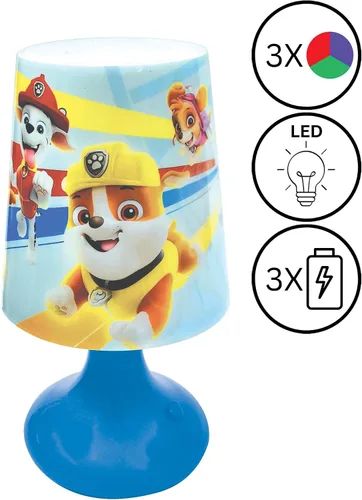 Vista 3 de Lexibook, Paw Patrol, mini lámpara de noche inalámbrica y luz nocturna
