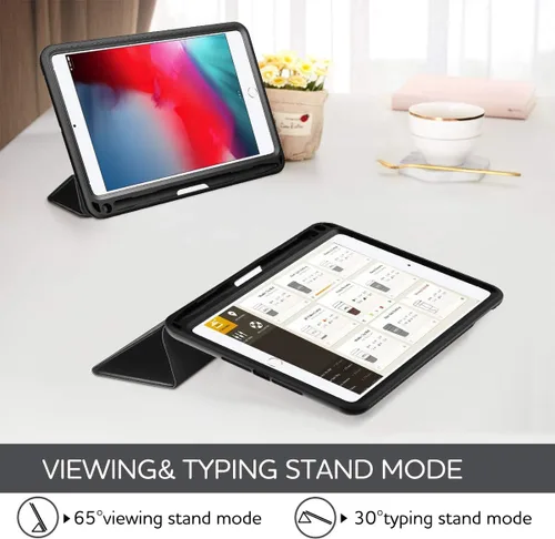 Vista 3 de SURITCH Funda para iPad Mini 4/iPad Mini 5, [Protector de pantalla integrado] [apagado automático/encendido automático] [Soporte para lápiz] Funda