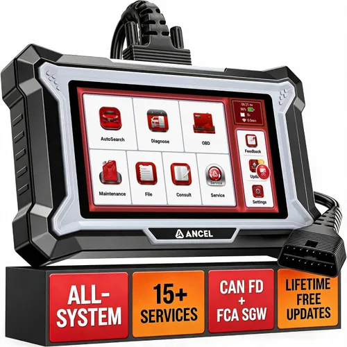 Vista 10 de Ancel DS100 OBD2 escáner, herramienta de diagnóstico de 4 sistemas con 10