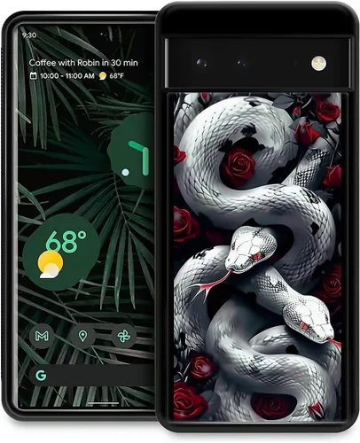 Vista 101 de Compatible con Google Pixel 4A 5G Mobile Case Creative Acrylic Panel trasero Silicona Protección Grip especialmente diseñado para Google Pixel 4A 5G