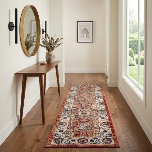 Vista 11 de Unique Loom Utopia Collection - Alfombra tradicional clásica de inspiración vintage con tonos cálidos