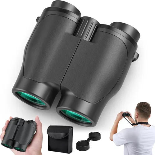 Vista 8 de Aurosports Prismáticos 10x25 para observación de aves con libro guía