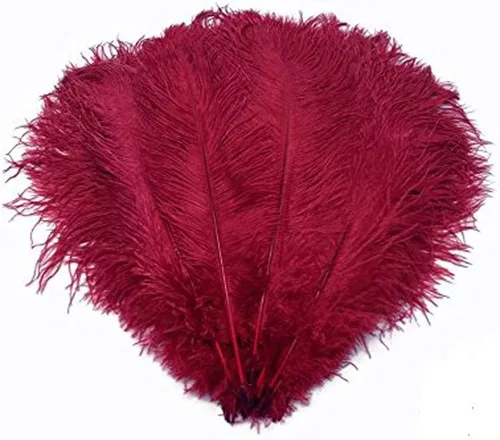 Vista 4 de MELADY® Paquete de 50 plumas de avestruz naturales de 12-14 pulgadas (11.8-13.8 in) para decoración del hogar, boda, fiesta (negro)
