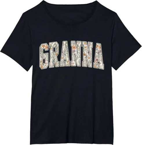Vista 30 de Granna - Camiseta retro para el día de la madre Negro