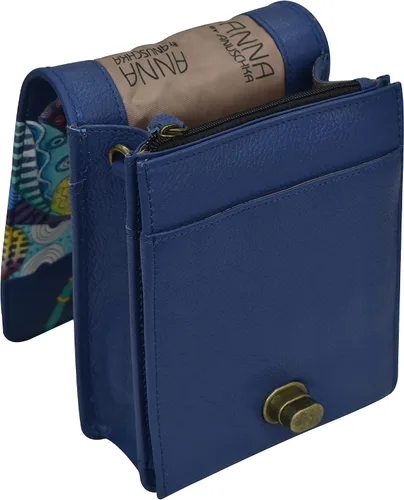 Vista 6 de Anna by Anuschka Women's Hand-Painted Leather Flap Convertible Crossbody Belt Bag