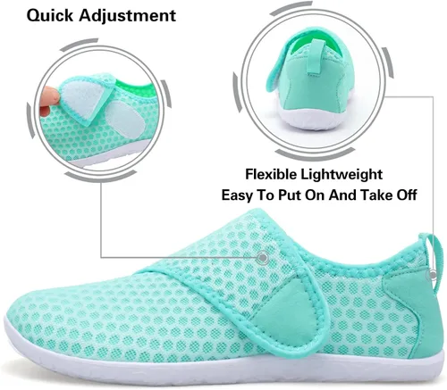 Vista 4 de Lisdwde Zapatos de agua antideslizantes para hombre y mujer, zapatos de natación, deportes de playa, secado rápido, zapatos de calcetín para mujeres