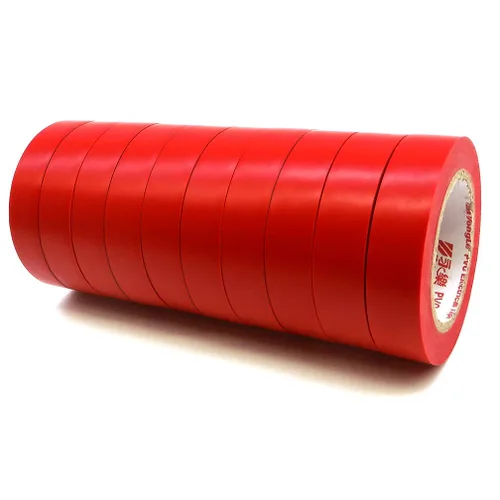 Vista 10 de Maveek 10 rollos de cintas eléctricas de PVC, autoadhesivas, impermeables, aislantes amarillas, clasificadas hasta 600 voltios y 176 °F, 0.6 x 49.2