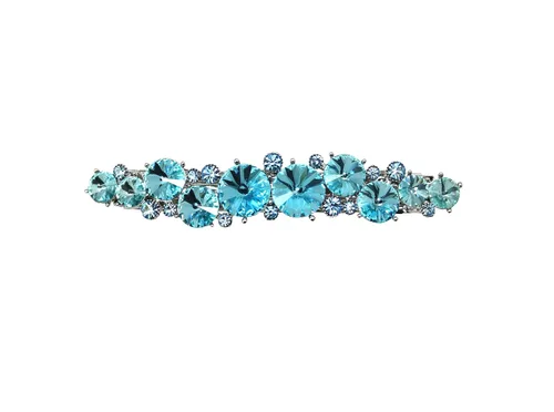 Vista 9 de Faship AB Premium Rhinestone Crystal Floral Pequeño Pasador De Pelo Clip