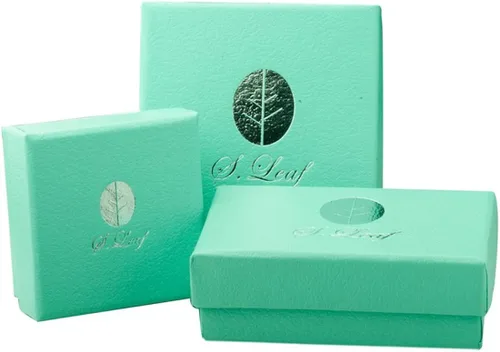 Vista 7 de S.Leaf collar de círculo pequeño, de plata esterlina, para mujer