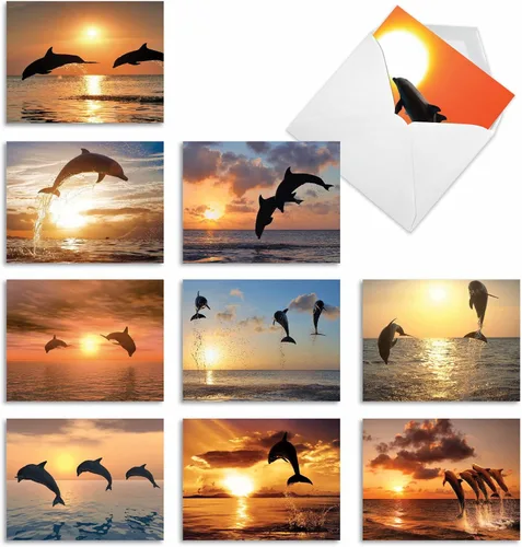 Vista 9 de The Best Card Company Juego de 10 tarjetas de agradecimiento surtidas de 4 x 5.12 pulgadas con sobres (10 diseños, 1 cada uno) tarjetas de golf