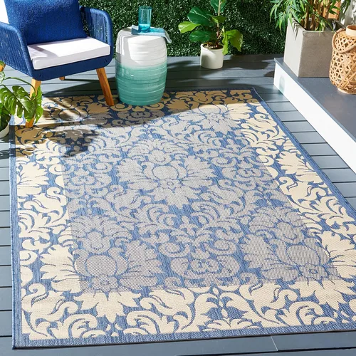 Vista 8 de SAFAVIEH Courtyard Collection - Alfombra de pasillo, 2 pies 3 pulgadas x 6 pies 7 pulgadas, color verde oliva y natural, no desprende pelusa