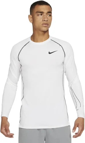 Vista 7 de Nike Pro Dri-FIT - Camiseta de entrenamiento de manga larga y ajuste ajustado para hombre Negro