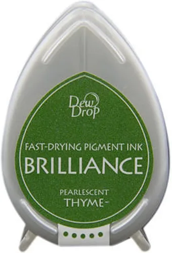 Vista 3 de Tsukineko Brilliance Dew Drop Inkpad, Moonlight White