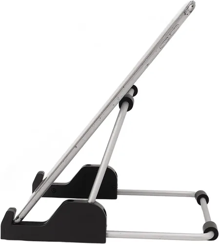 Vista 5 de Tissting Soporte universal para tableta, plegable, de aluminio, ajustable, 3 ángulos, elevador de escritorio portátil para tablet de 7 a 11