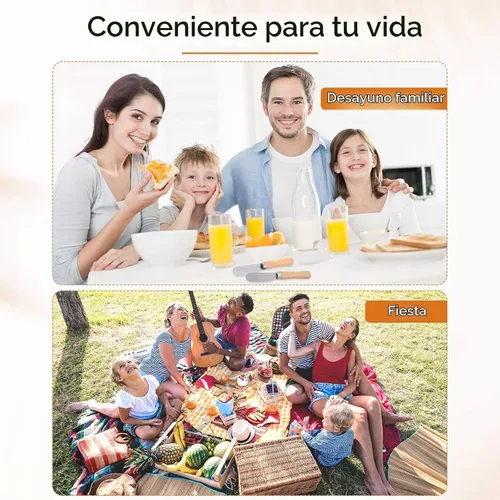 Vista 5 de Patelai 15 cuchillos esparcidores de mantequilla a granel de 4.5 pulgadas de ancho de acero inoxidable con mango de madera, cuchillos multiusos