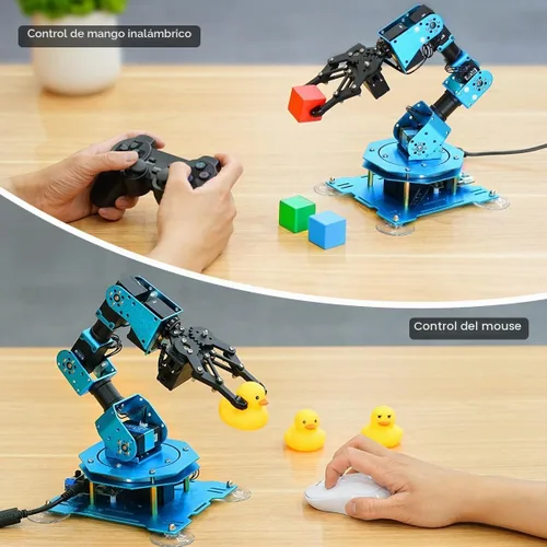 Vista 6 de LewanSoul Brazo robótico para programación de codificación Arduino 6DOF STEM Kit de brazo de robot de construcción educativo, brazo robótico
