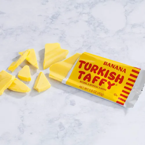 Vista 2 de Bonomo Turkish Taffy, plátano, juego de 3