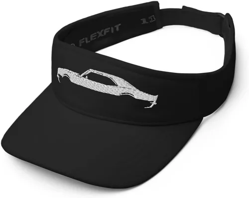 Vista 3 de 1969 Chevy Camaro SS RS American Muscle Car Visera bordada personalizada Negro