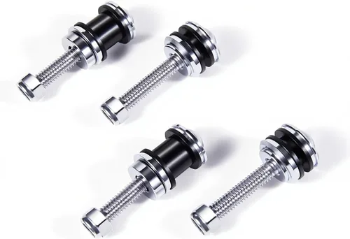 Vista 3 de Kit de acoplamiento desmontable de liberación rápida para barra Sissy para Harley Sportster XL883 XL1200 2004+ con tornillo de montaje Cromo #1